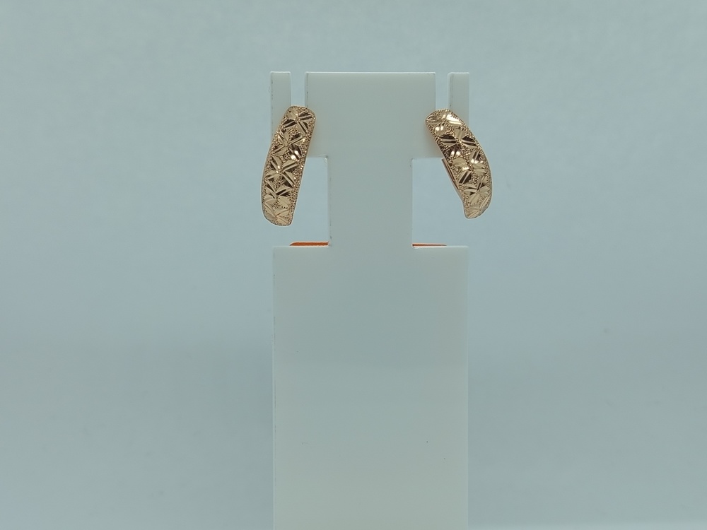 СБКМ585 СЕРЬГИ БЕЗ КАМНЯ (Au 585)