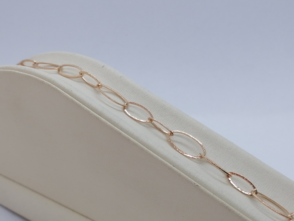 БРАСЛЕТ ПУСТОТЕЛЫЙ Якорное (Au 585)