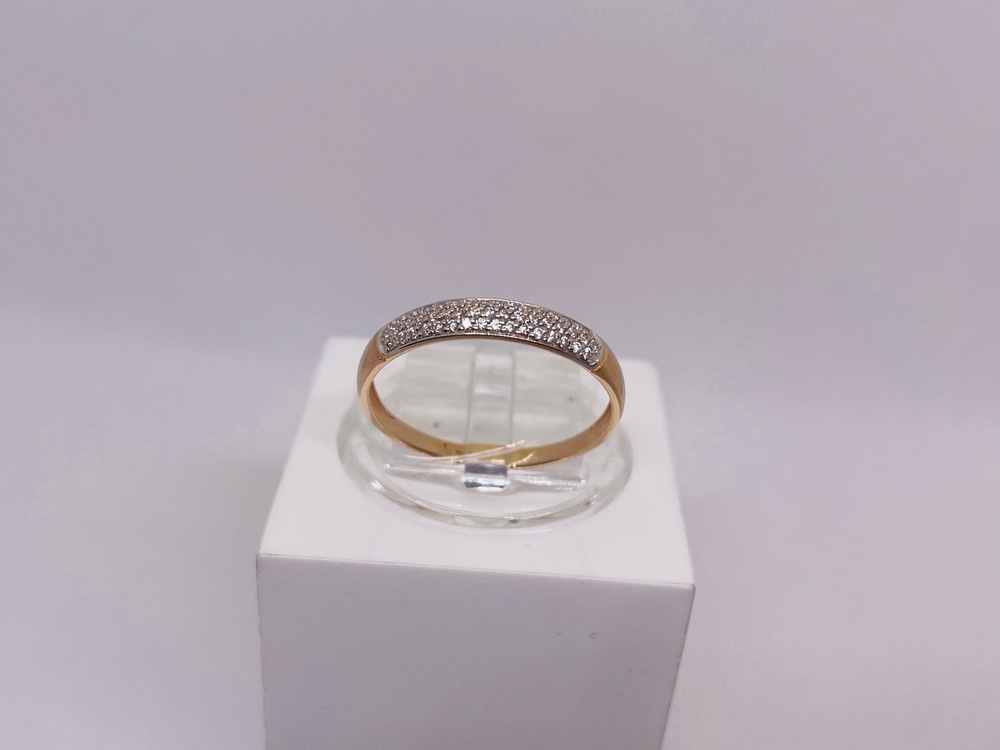 КОЛЬЦО С КАМНЯМИ (Au 585)