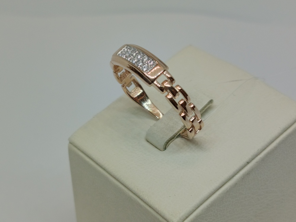 КОЛЬЦО С КАМНЯМИ (Au 585)