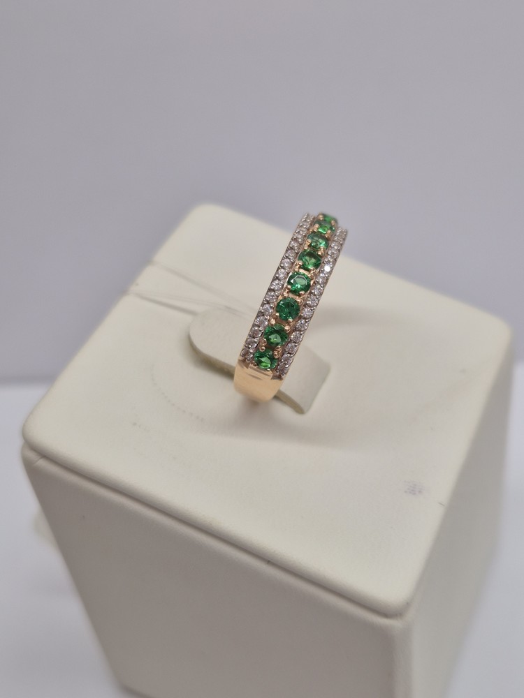 КОЛЬЦО С КАМНЯМИ (Au 585)