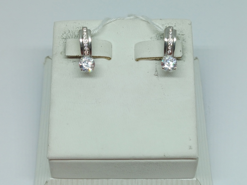 СКМИ585 СЕРЬГИ С КАМНЯМИ (Au 585)