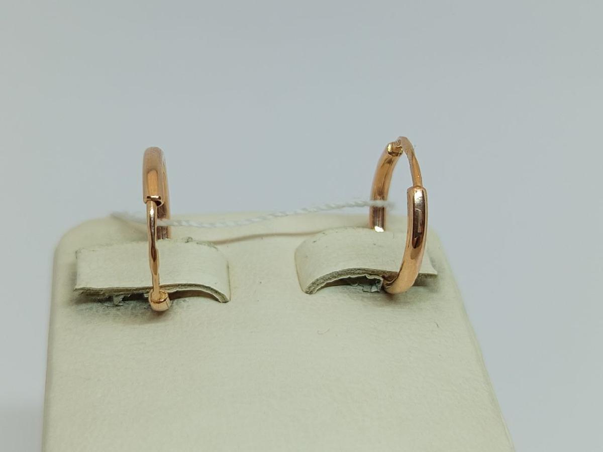 021003 СЕРЬГИ КОНГО без камня (Au 585)