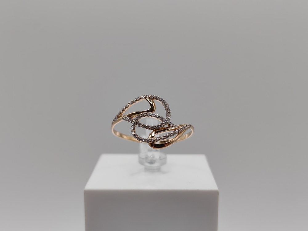 КОЛКМИ585 КОЛЬЦО С КАМНЯМИ (Au 585)