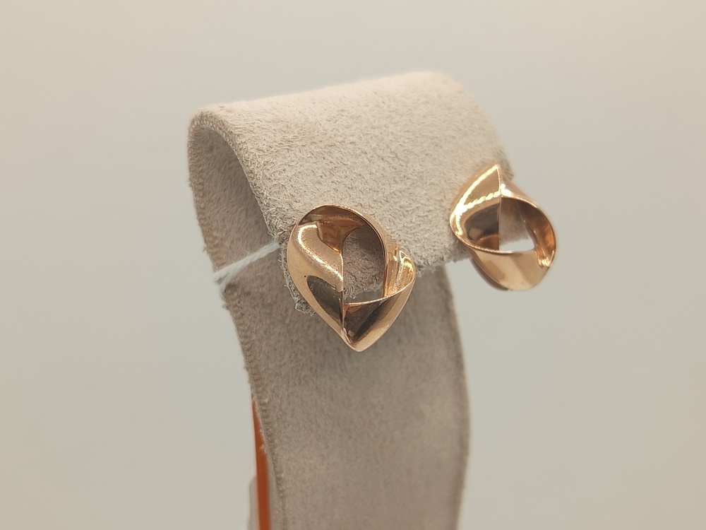 СБКМ585 СЕРЬГИ БЕЗ КАМНЯ (Au 585)