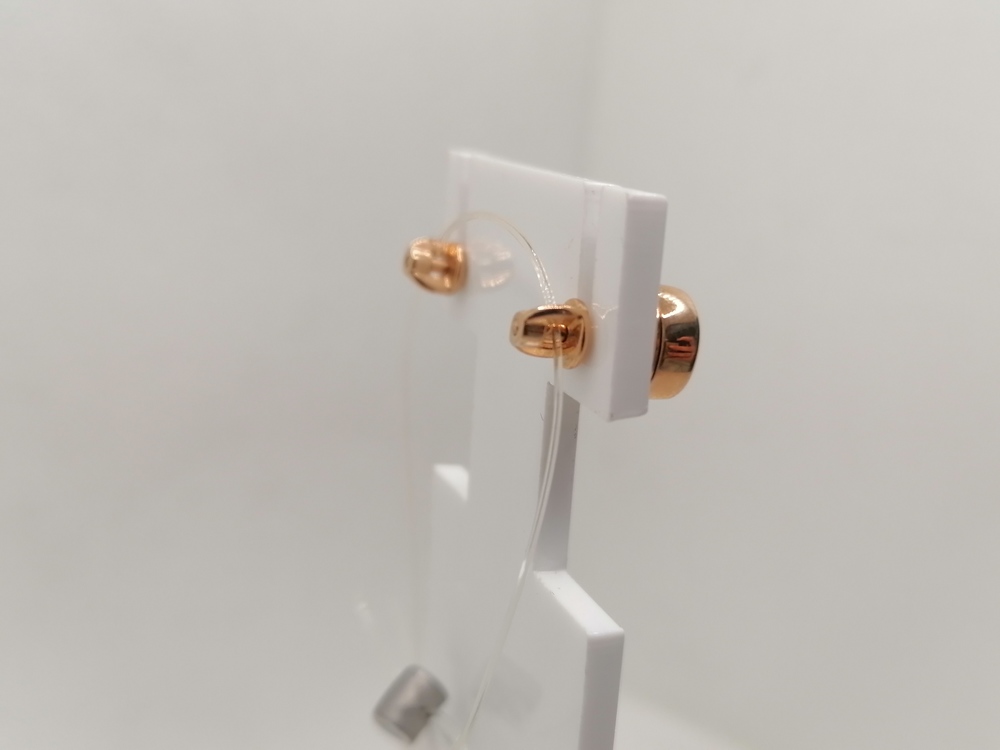 728767 СЕРЬГИ ПУСЕТЫ с камнем (Au 585)