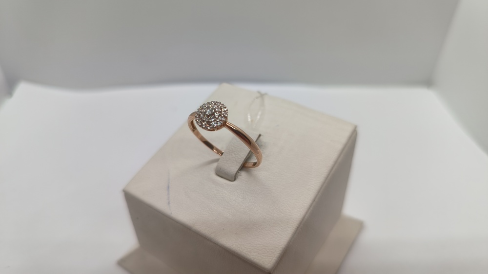 КОЛЬЦО С КАМНЯМИ (Au 585)