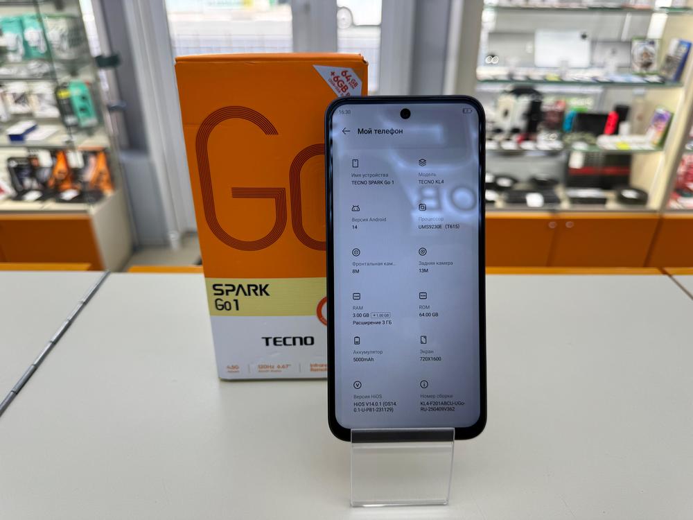 Смартфон Tecno Spark Go1 3/64