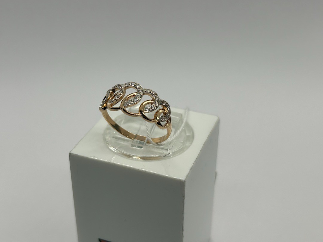 КОЛКМИ585 КОЛЬЦО С КАМНЯМИ (Au 585)