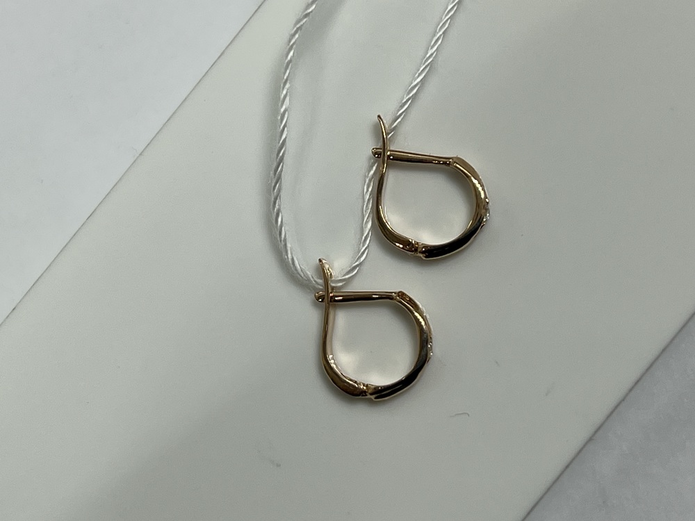 СЕРЬГИ С КАМНЕМ (Au 585)