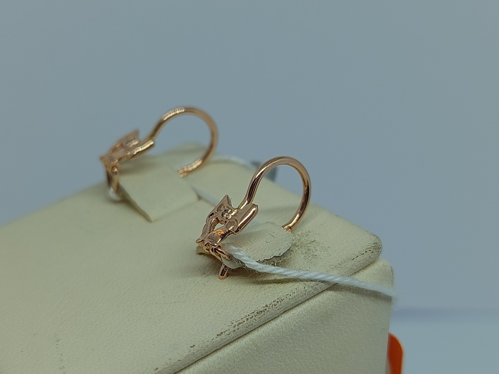 СКМ585 СЕРЬГИ С КАМНЕМ (Au 585) СКМ585 СЕРЬГИ С КАМНЕМ (Au 585)