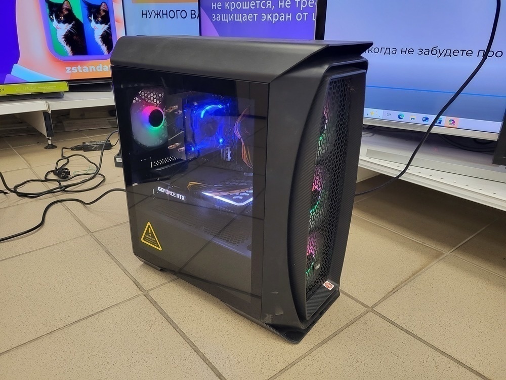 Системный блок Aero Cool;  Core I5-11400F, GeForce RTX 3060TI, 16 Гб, 1 Tb, Нет
