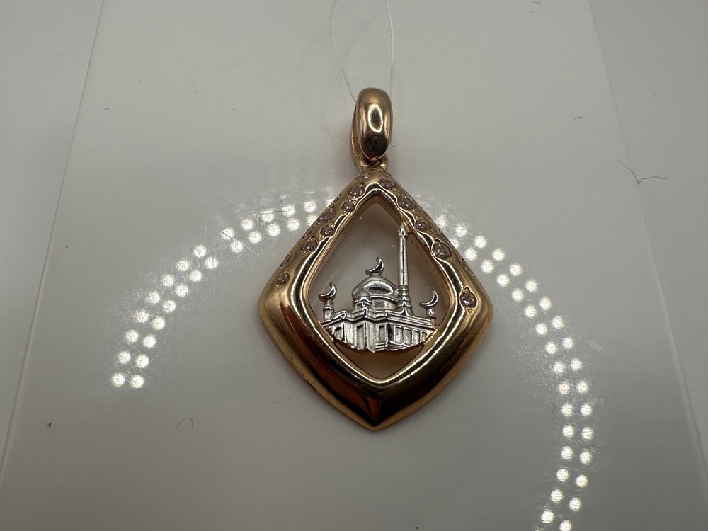 ПОДВЕСКА МЕЧЕТЬ с камнями (Au 585)