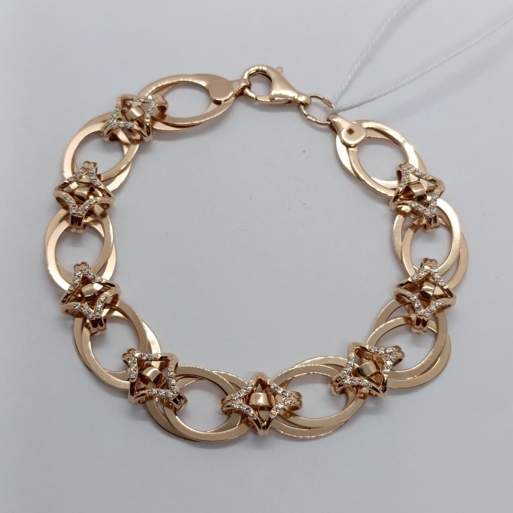 Б585 БРАСЛЕТ С КАМНЯМИ (Au 585)