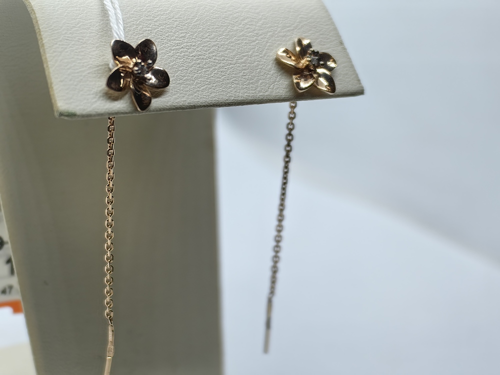 СПРО585 СЕРЬГИ ПРОДЕВКИ (Au 585)