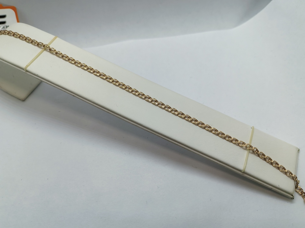 БЛБ585 БРАСЛЕТ ПОЛНОВЕСНЫЙ Бисмарк (Au 585)