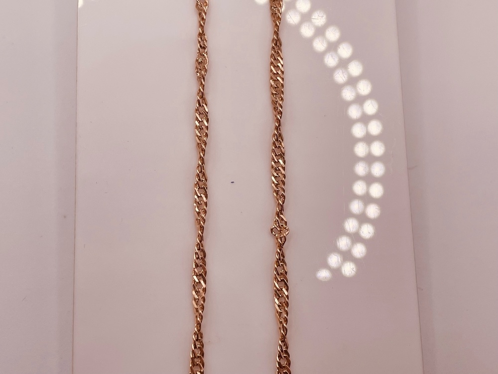 ЦПСИ585 ЦЕПЬ ПУСТОТЕЛАЯ Сингапур (Au 585)