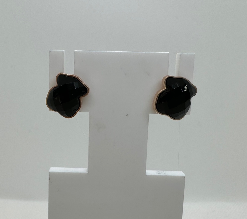 СЕРЬГИ ПУСЕТЫ с камнем (Au 585)