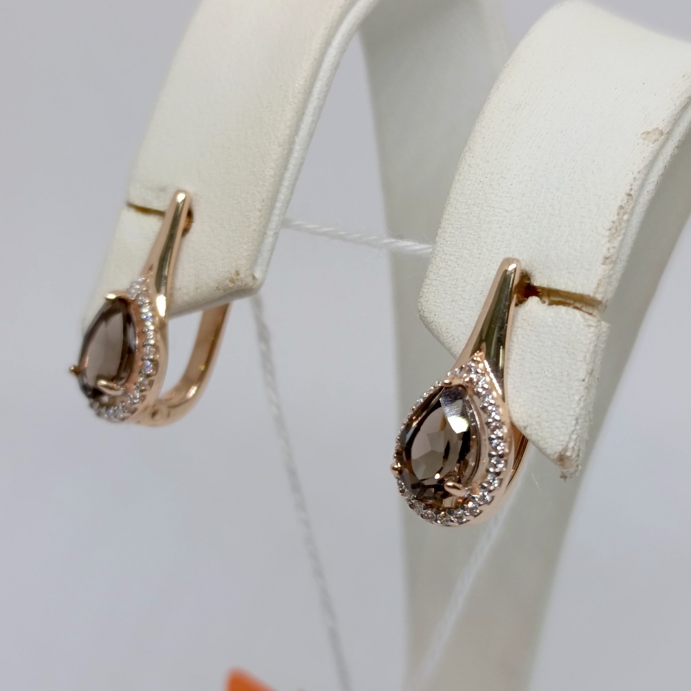 СЕРЬГИ С КАМНЯМИ (Au 585)