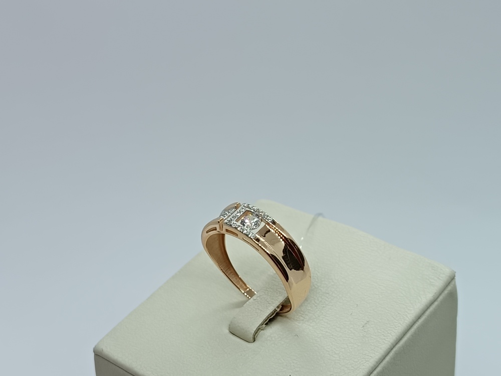 КОЛЬЦО С КАМНЯМИ (Au 585)