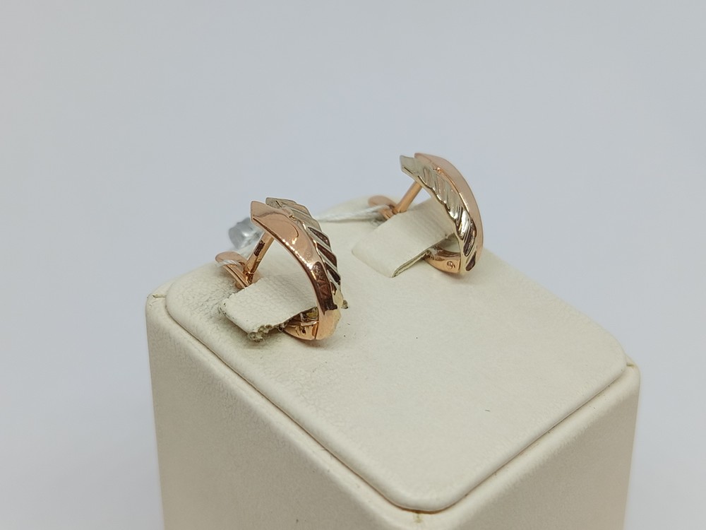 СЕРЬГИ БЕЗ КАМНЯ (Au 585)