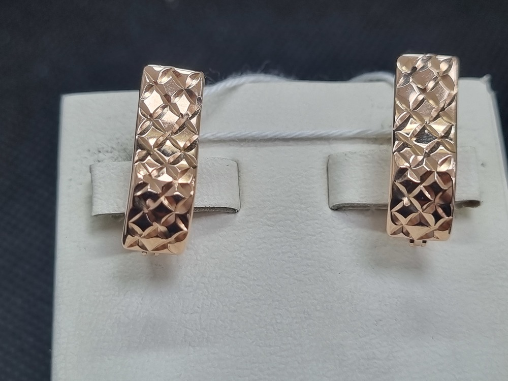 СЕРЬГИ БЕЗ КАМНЯ (Au 585)