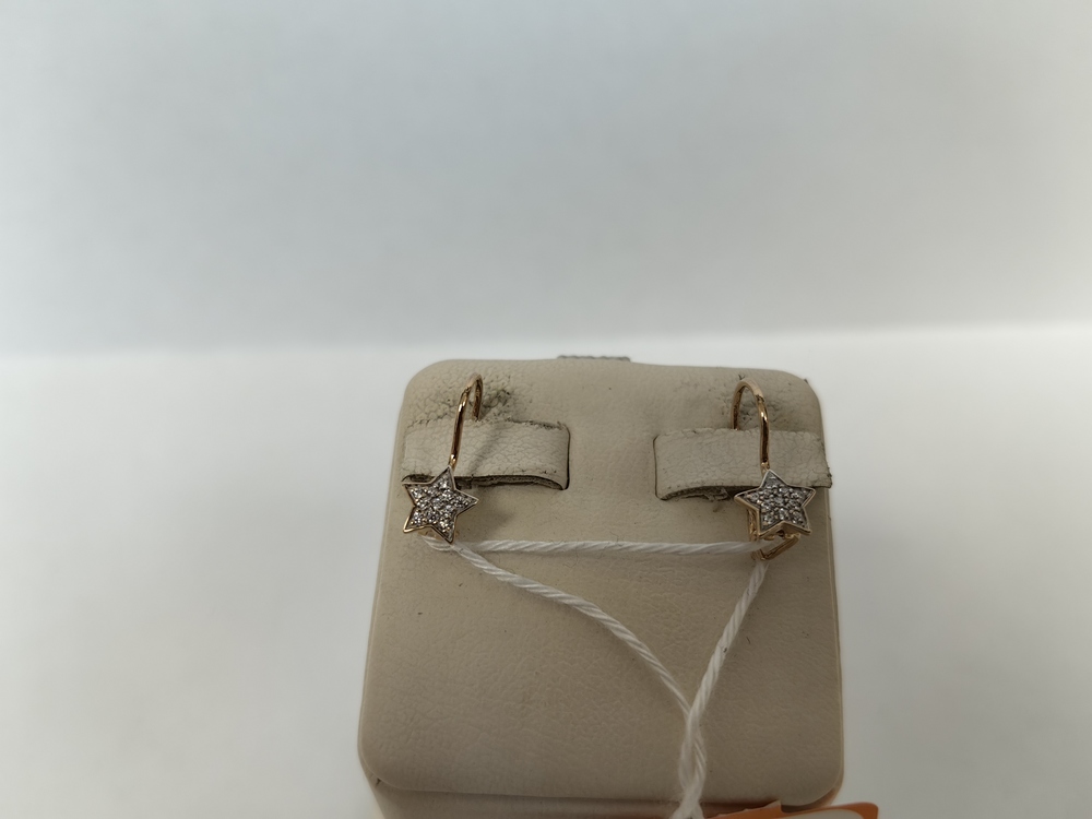 СКМИ585 СЕРЬГИ С КАМНЯМИ (Au 585)