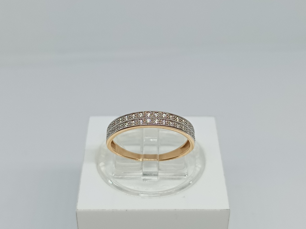 КОЛЬЦО С КАМНЯМИ (Au 585)