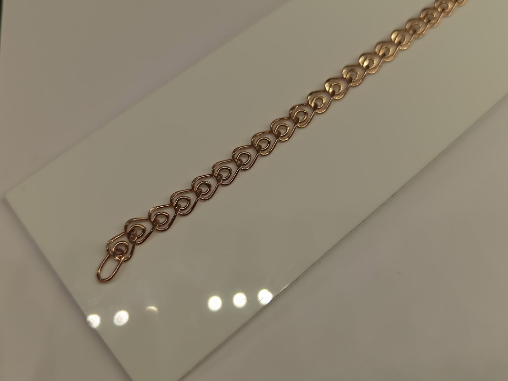 БРАСЛЕТ ПУСТОТЕЛЫЙ Лав Au 585