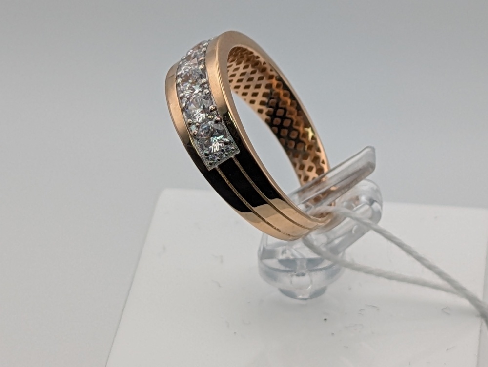КОЛКМИ585 КОЛЬЦО С КАМНЯМИ (Au 585)