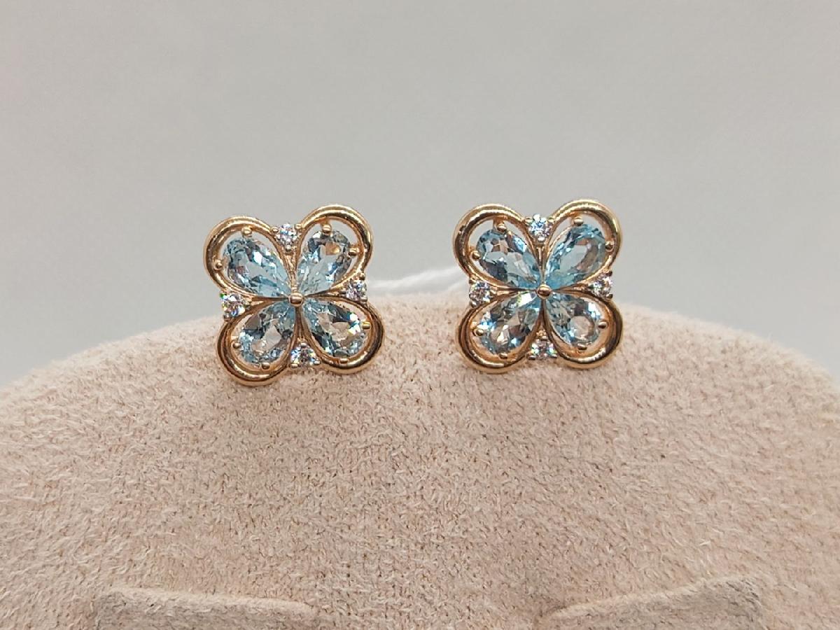 СПУС585 СЕРЬГИ ПУСЕТЫ (Au 585)