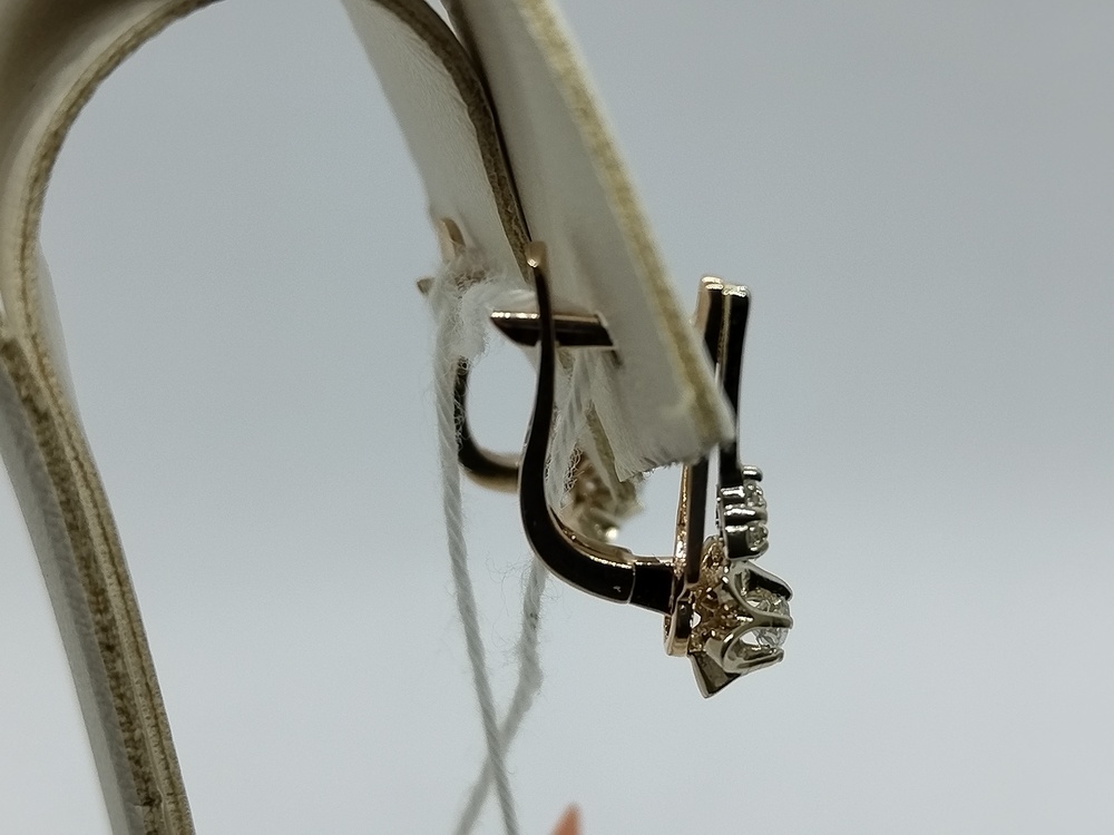 СКМИ585 СЕРЬГИ С КАМНЯМИ (Au 585)