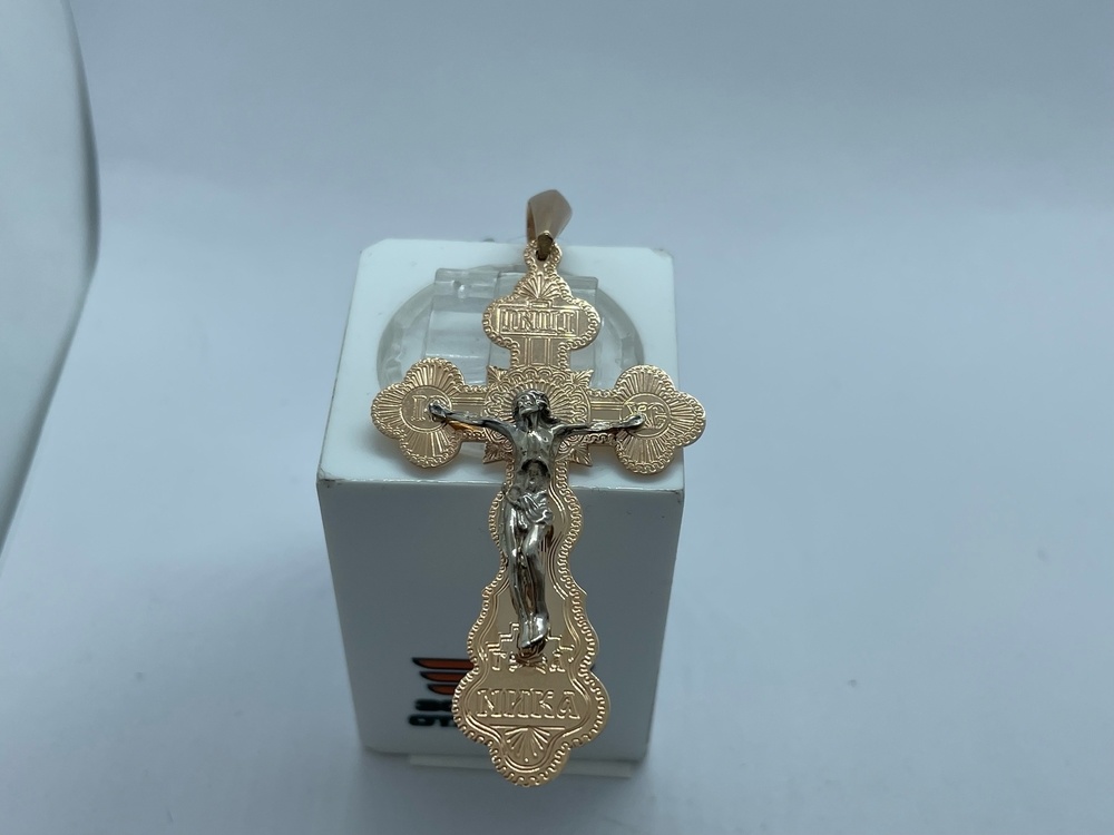 810-00250-10-00-00-02 ПОДВЕСКА КРЕСТ без камня (Au 585)