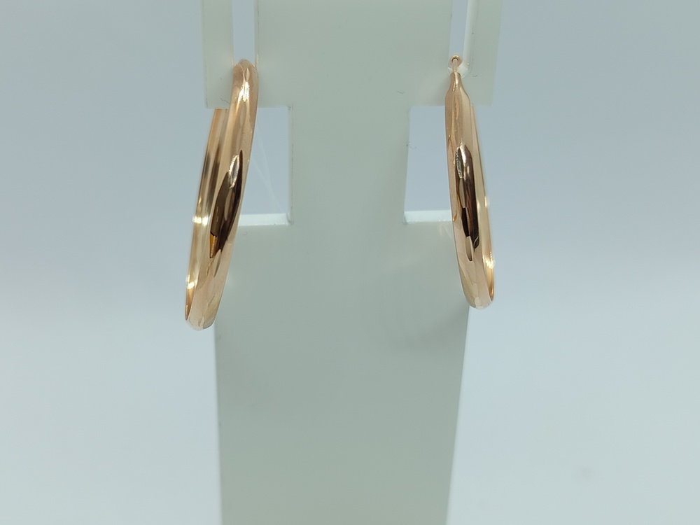 08-1949 СЕРЬГИ КОНГО без камня (Au 585)