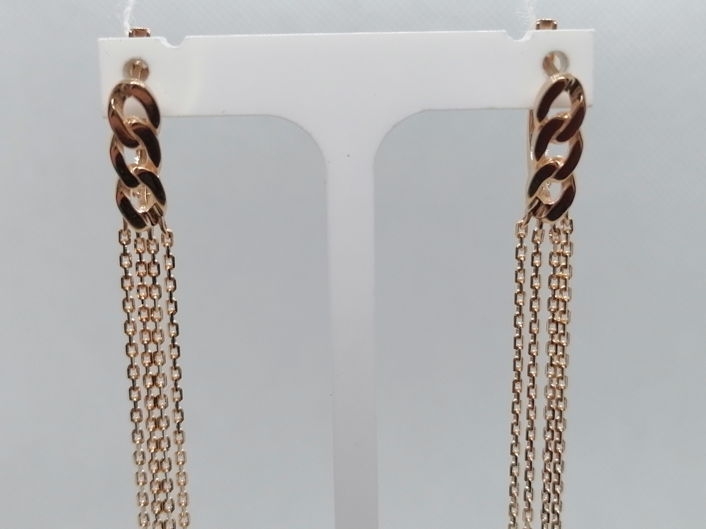 СЕРЬГИ БЕЗ КАМНЯ (Au 585)