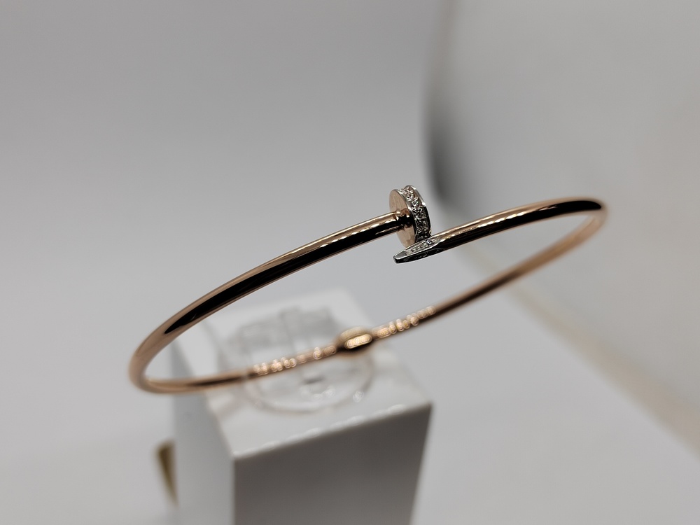 БРАСЛЕТ ЖЕСТКИЙ с камнями (Au 585)