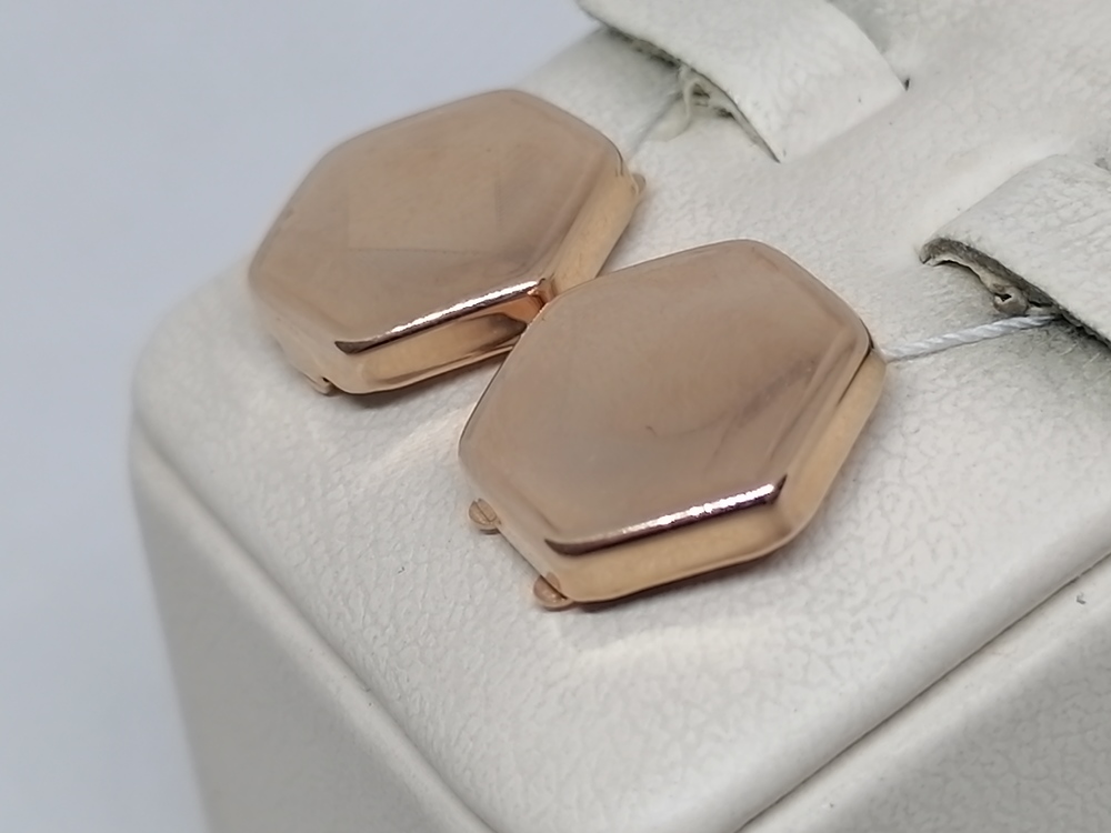 ЗАПОНКИ БЕЗ КАМНЯ Au 585