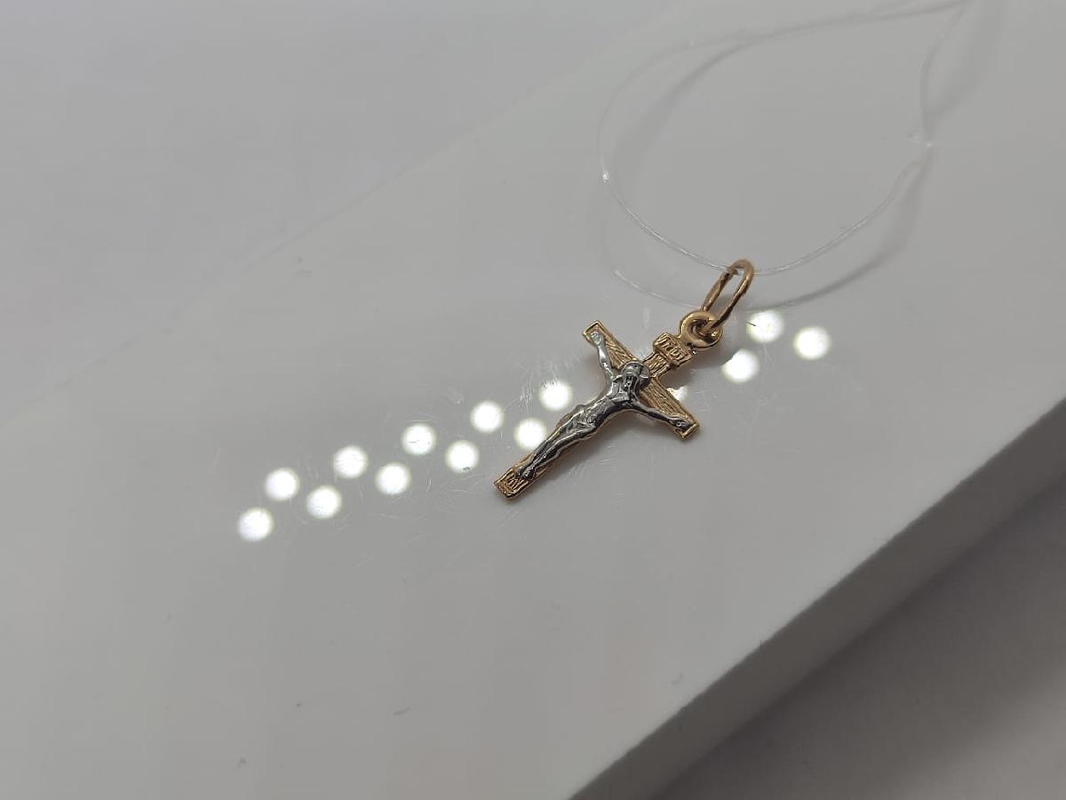 ПОДВЕСКА КРЕСТ без камня (Au 585)