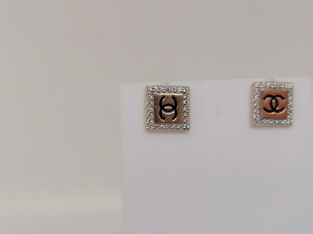 СЕРЬГИ ПУСЕТЫ с камнями (Au 585)