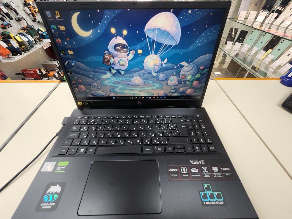 Ноутбук Acer Nitro V 15; Ryzen 7 7535HS , GeForce RTX 2050, 16 Гб, 512 GB, Нет
