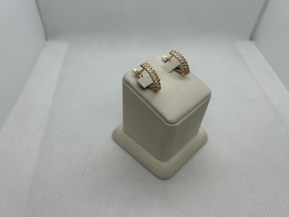 СЕРЬГИ БЕЗ КАМНЯ (Au 585)