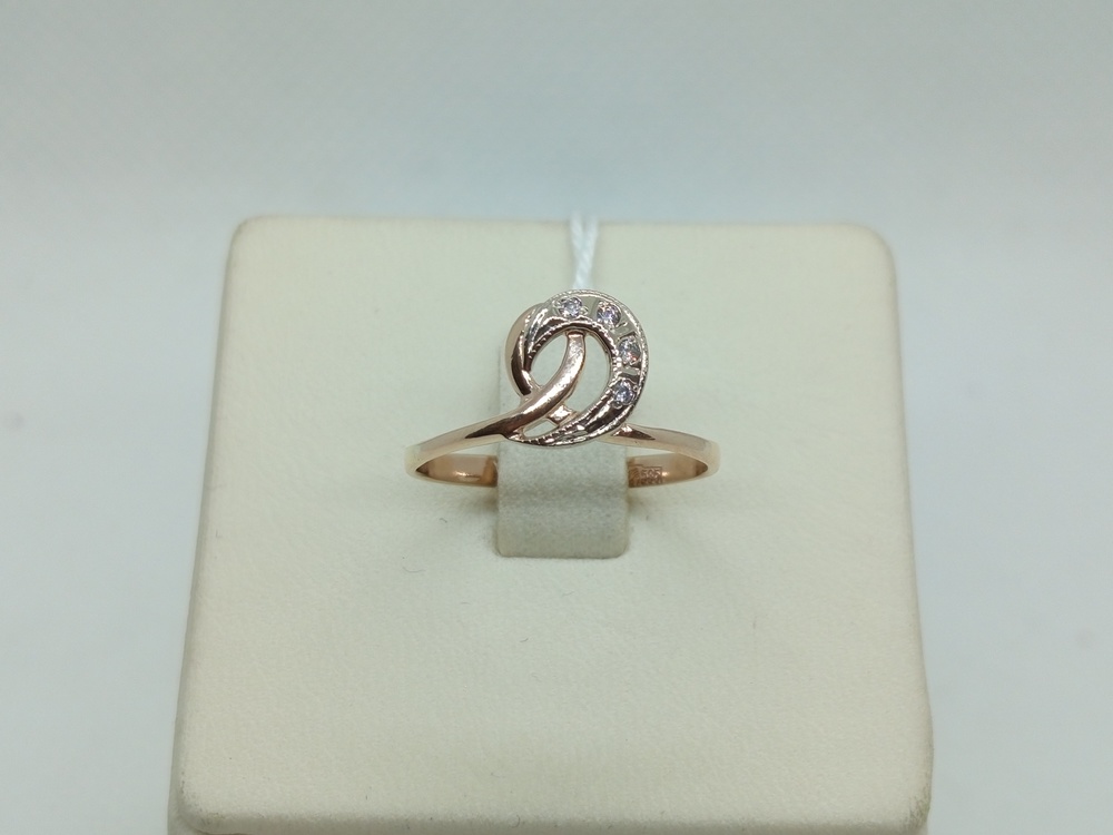 КОЛЬЦО С КАМНЯМИ (Au 585)