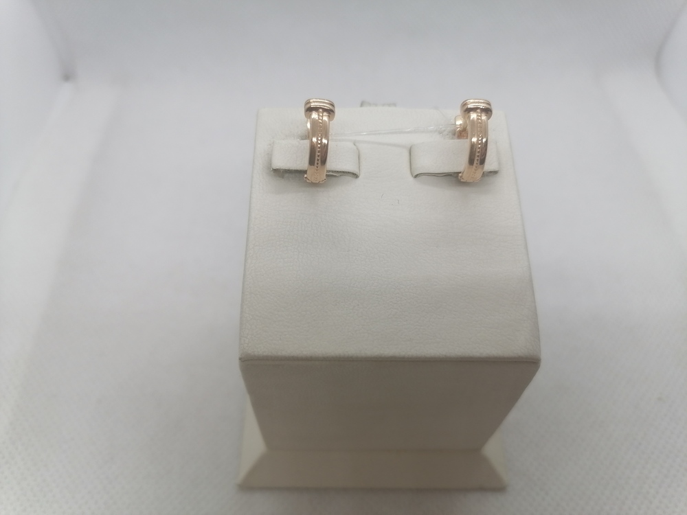 СЕРЬГИ БЕЗ КАМНЯ (Au 585)