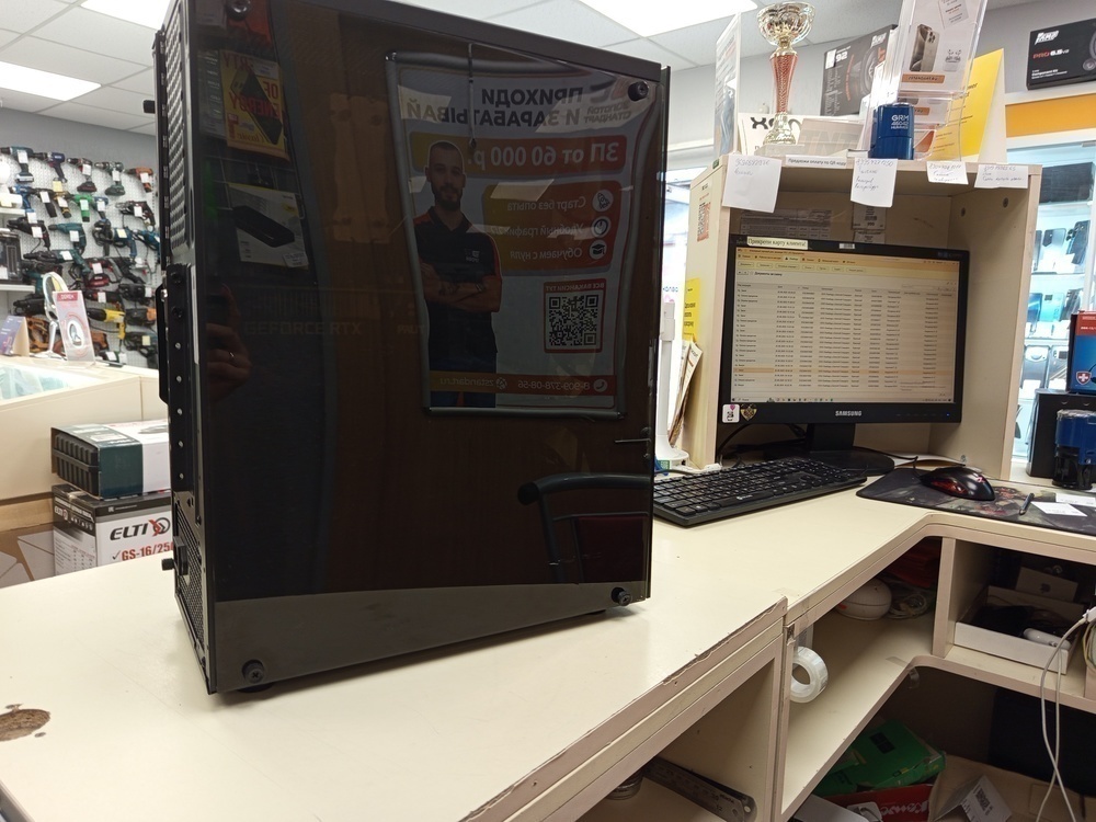 Системный блок Ginzzu 1; Xeon E5-2650, GeForce RTX 3050, 32 Гб, 1 Tb, Нет