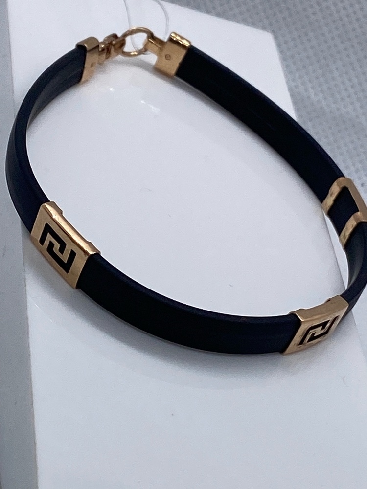 БРАСЛЕТ КАУЧУК со вставками (Au 585)