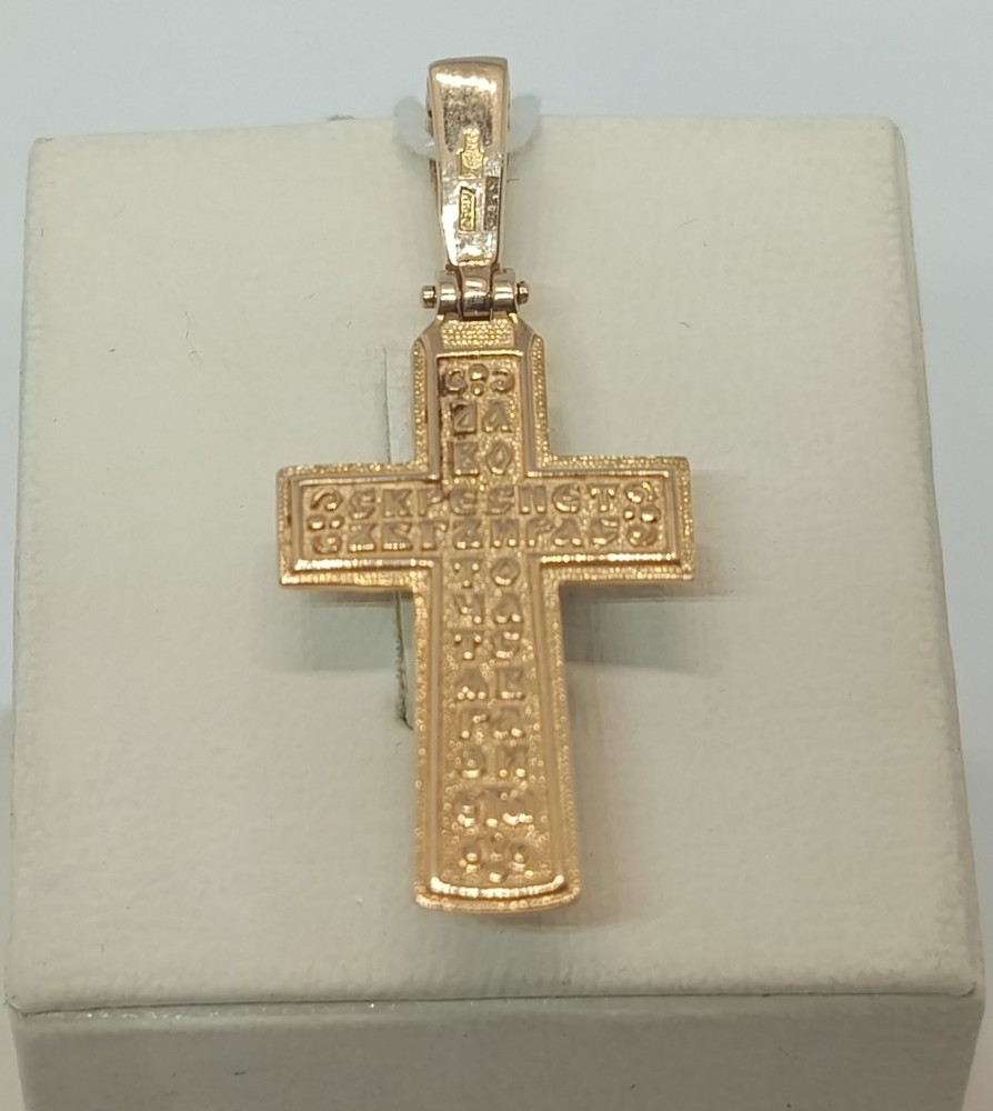 ПОДКБК585 ПОДВЕСКА КРЕСТ БЕЗ КАМНЯ (Au 585)