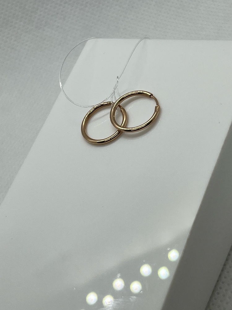 СЕРЬГИ КОНГО без камня (Au 585)