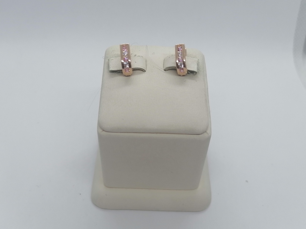 128880 СЕРЬГИ С КАМНЯМИ (Au 585)