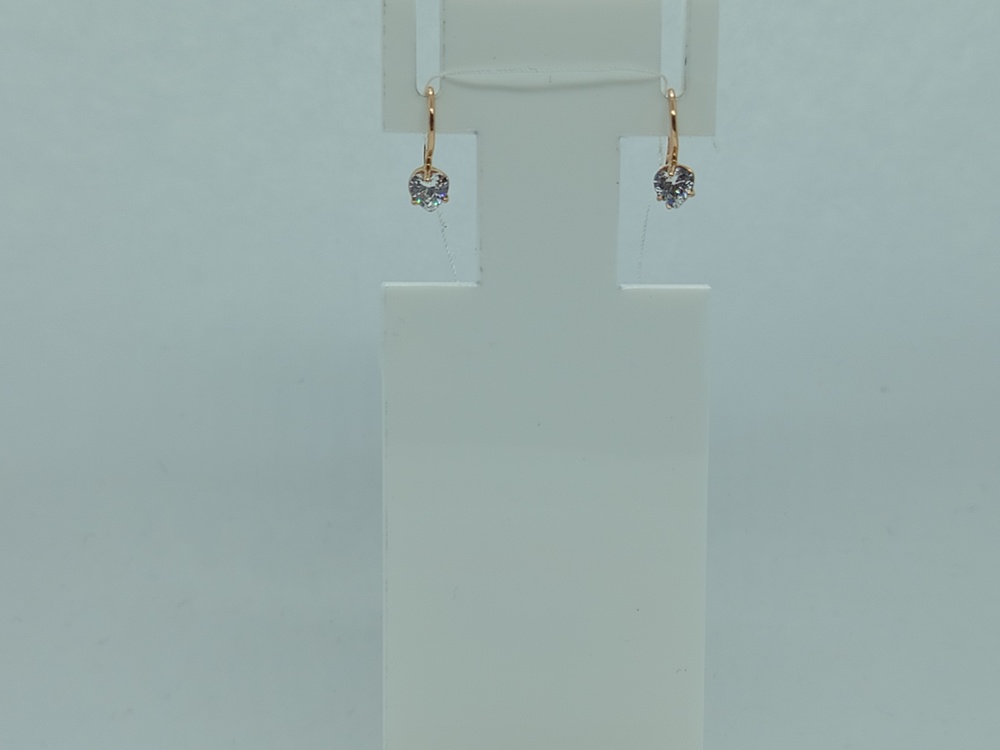 СЕРЬГИ С КАМНЕМ (Au 585)