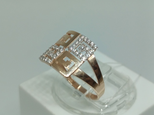 КОЛЬЦО С КАМНЯМИ (Au 585)